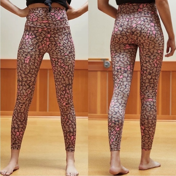 NWT Beyond Yoga Lux Print Cheetah Swirl High Waisted Leggings - Picture 1 of 8